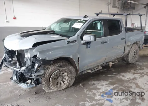 2024 Chevrolet Silverado 1500 4Wd Short Bed Custom Trail Boss from USA, damaged, VIN 3GCUDCEDXRG355740